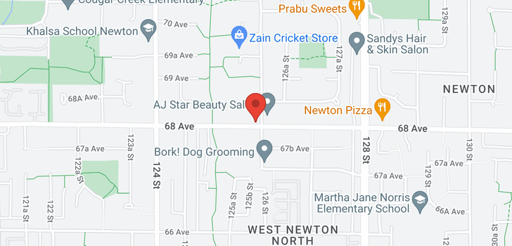 map of 12589 68 AVENUE